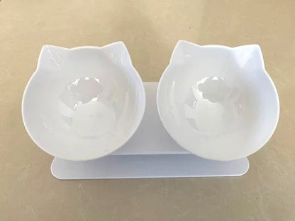 Non-Slip Double Pet Bowl with Stand