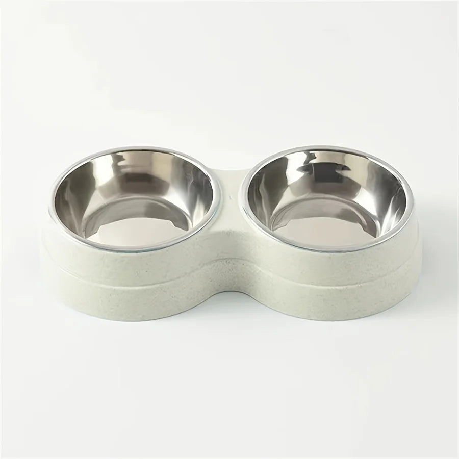 Dual Stainless Steel Pet Bowls