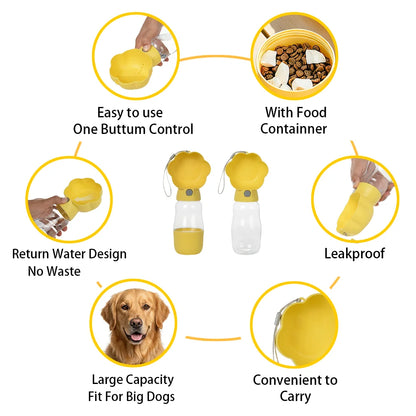 2-in-1 Portable Pet Water Bottle