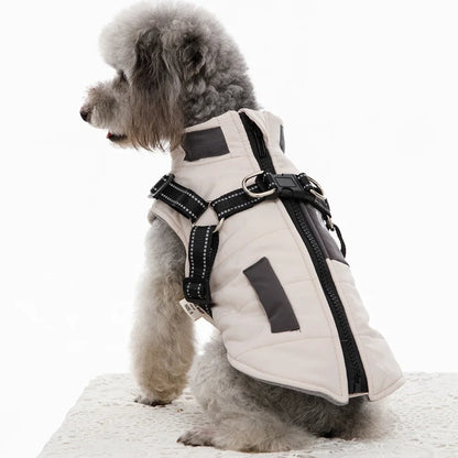 Dog Windbreaker Jacket with Harness
