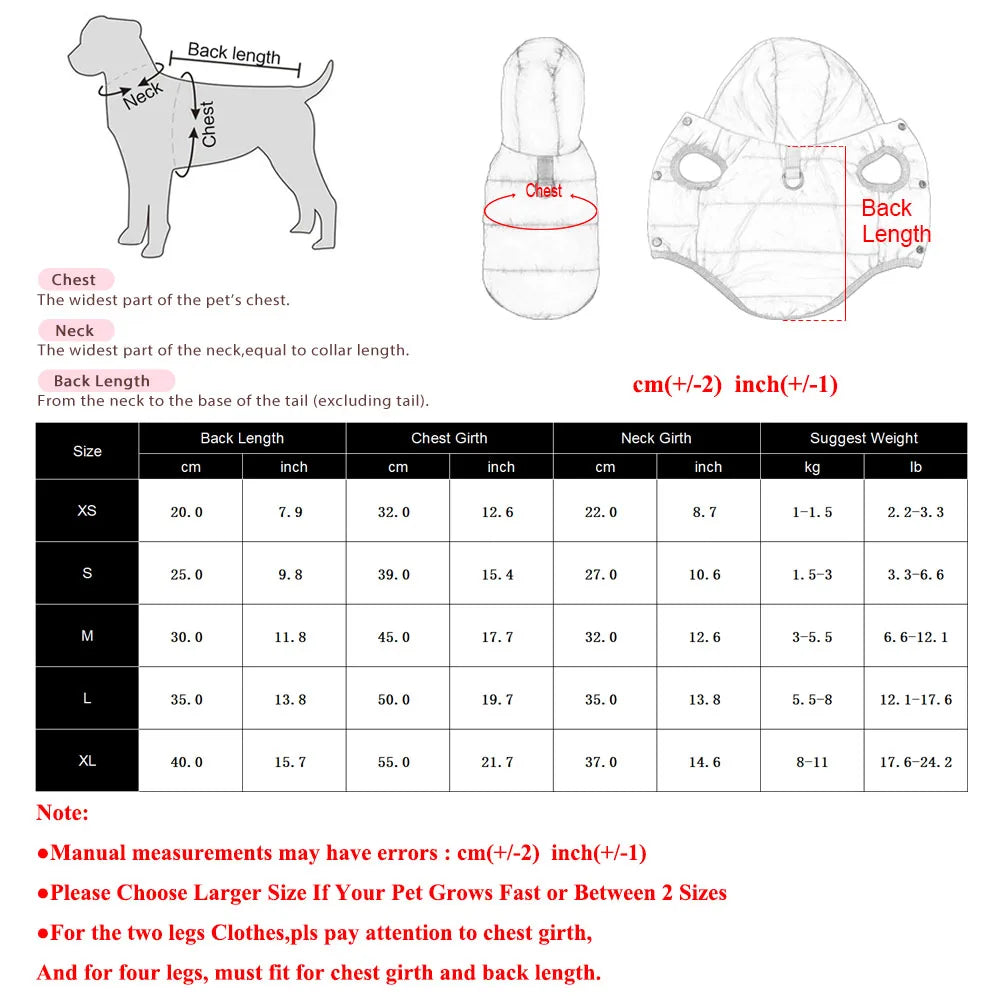 Hooded Warm Pet Hoodie Jacket