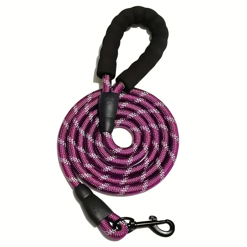 PuppyMeo Luxe Guard Leash | Reflective Heavy-Duty Nylon Traction Rope