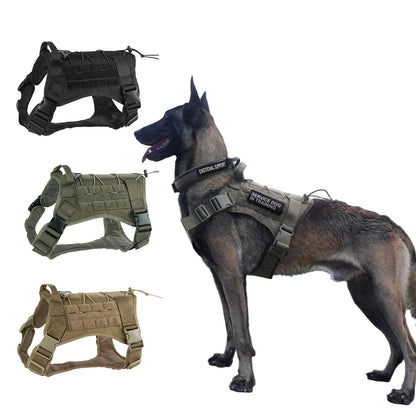 Tactical Dog Harness for Large Pet No-Pull