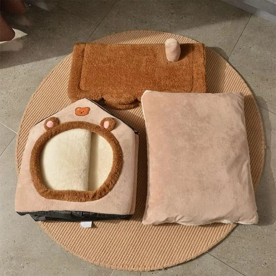 Foldable Pet House Bed