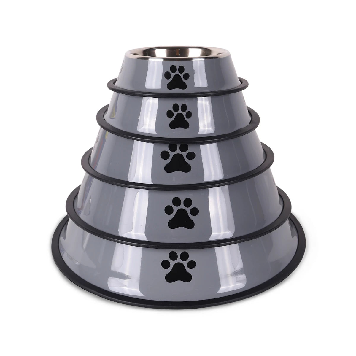 Stainless Steel Pet Food Bowl (16–22cm)