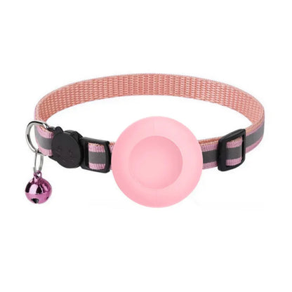 Reflective Cat Collar with Tracker Holder