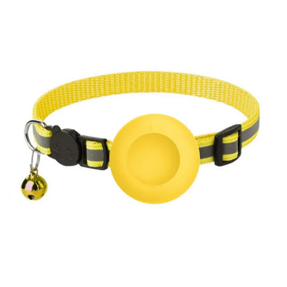 Reflective Cat Collar with Tracker Holder
