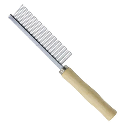 Wooden Handle Pet Grooming Comb