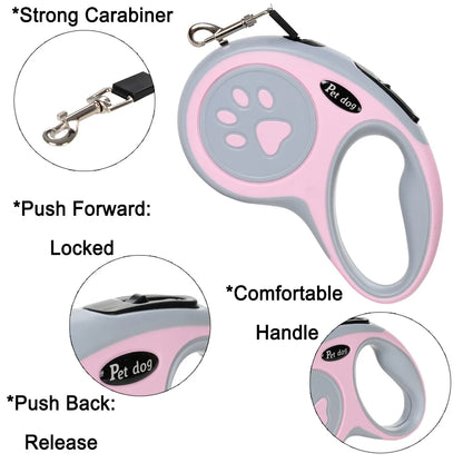 Retractable Nylon Dog Leash