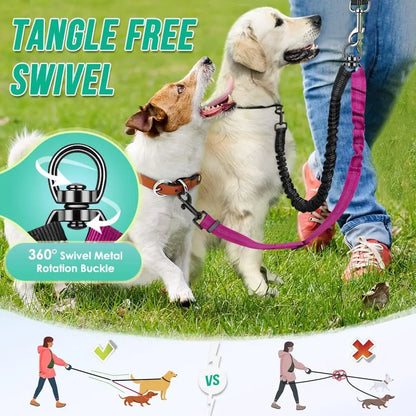 Dual Shock Absorbing Dog Leash Splitter