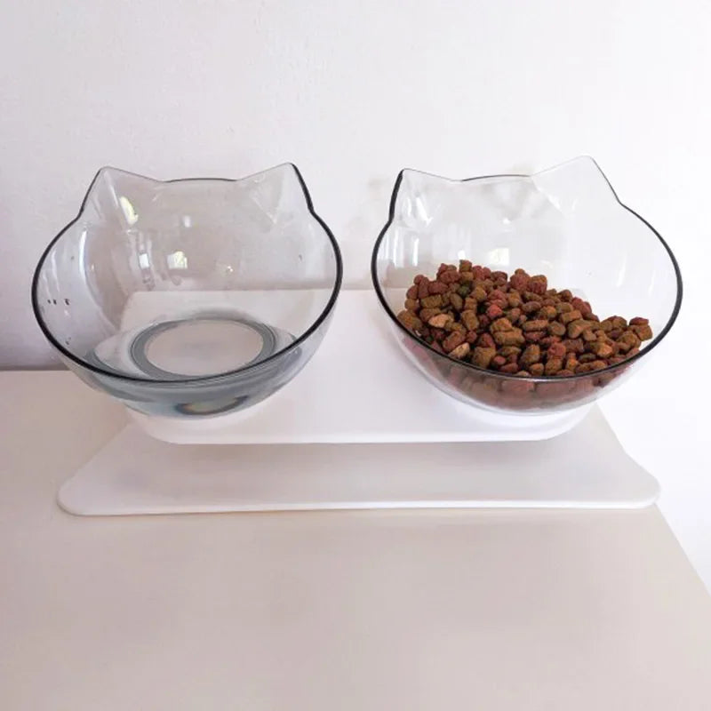 Non-Slip Double Pet Bowl with Stand