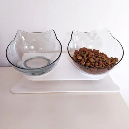 Non-Slip Double Pet Bowl with Stand