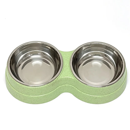 Dual Stainless Steel Pet Bowls