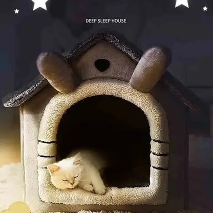Shop the indoor warm pet tent house with a soft, removable cushion for your dogs & cats. Perfect for keeping pets warm in winter.